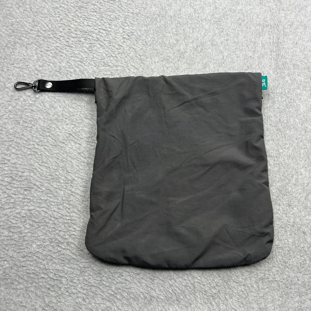 TRTL Travel Airplane Pillow Gray Fleece Neck Support Sleep Wrap Lightweight Bag